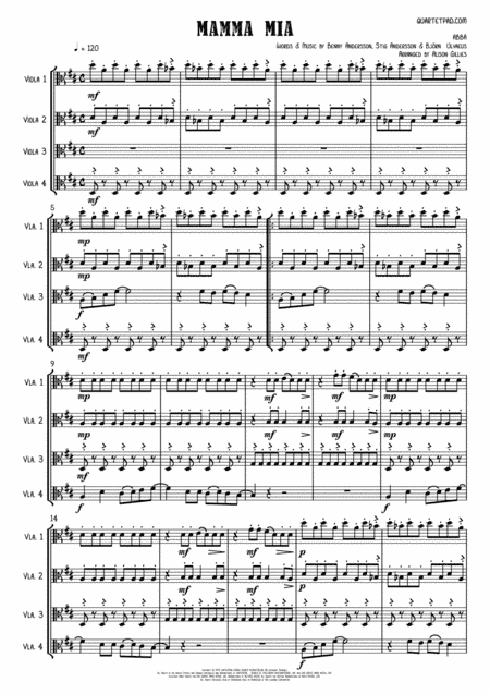 Mamma Mia (arr. Alison Gillies)