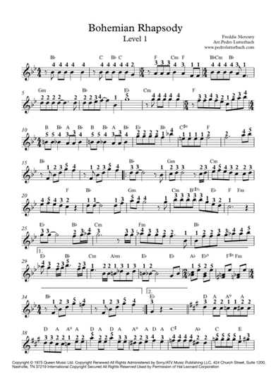 Bohemian Rhapsody (arr. Pedro Lutterbach)