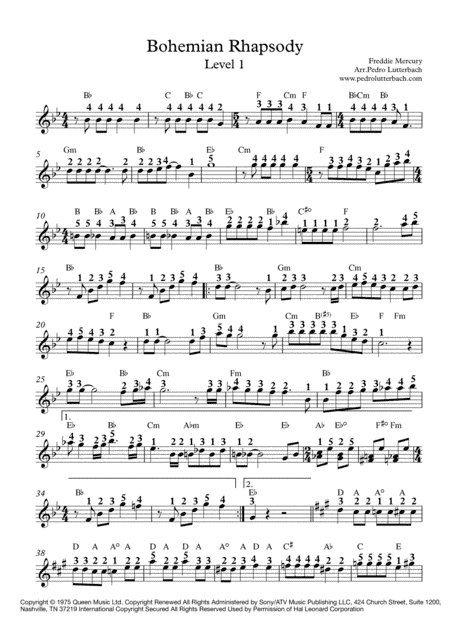 Bohemian Rhapsody (arr. Pedro Lutterbach)