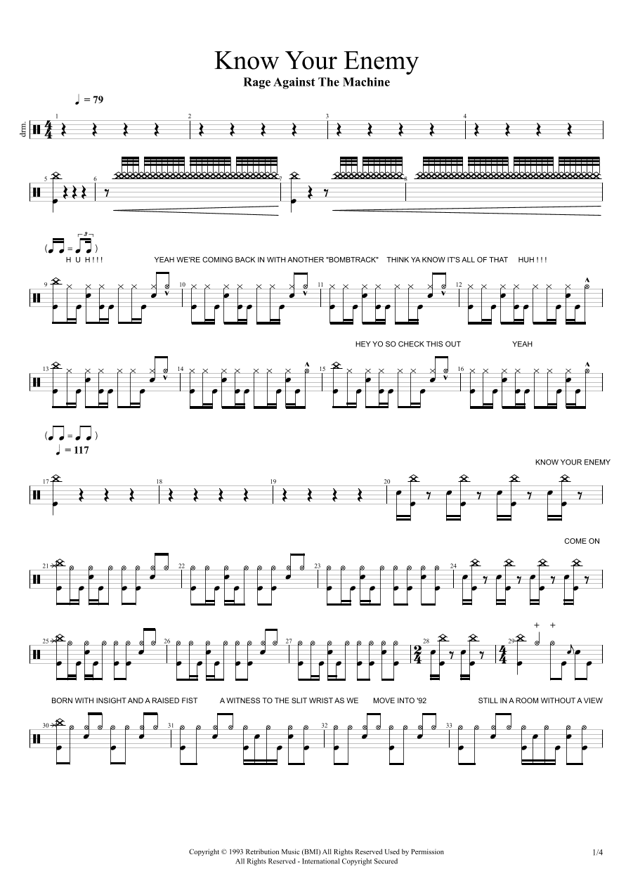 Know Your Enemy (arr. Cyril Mayer)