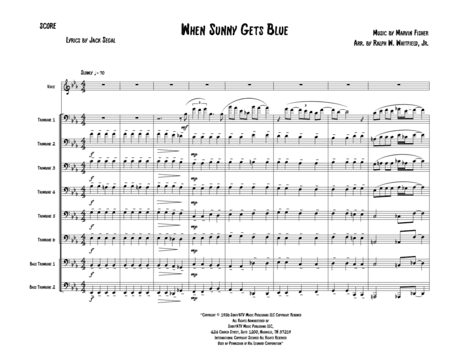 When Sunny Gets Blue (arr. Ralph W. Whitfield, Jr.)