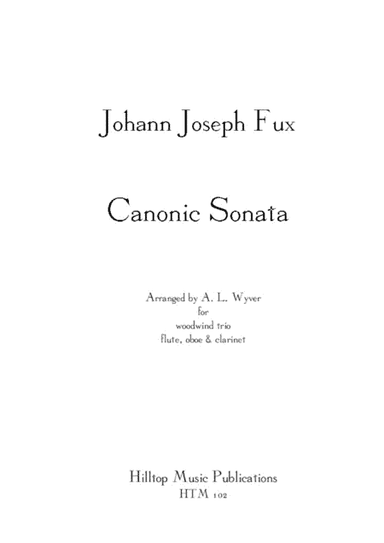 Sonata Canonic arr. flute, oboe and clarinet (arr. A. L. Wyver)