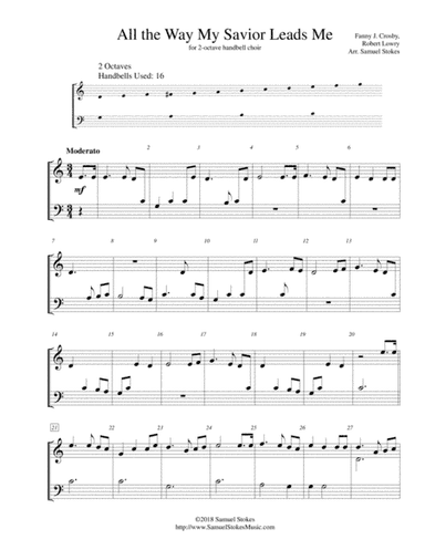 All the Way My Savior Leads Me - for 2-octave handbell choir (arr. Samuel Stokes)