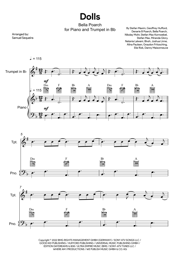Dolls (arr. Samuel Sequeira)
