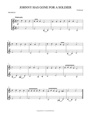 Johnny Has Gone for a Soldier (arr. Mark Phillips)