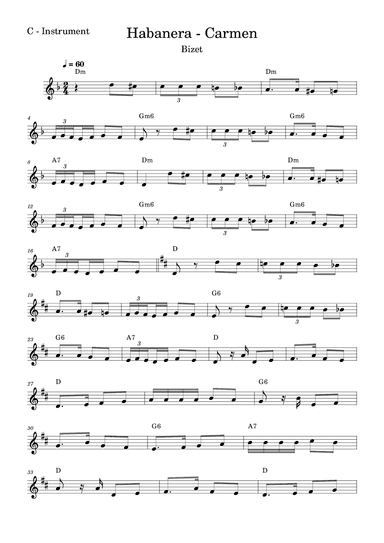 Habanera - Carmen (arr. Fabio Eduardo de Oliveira)