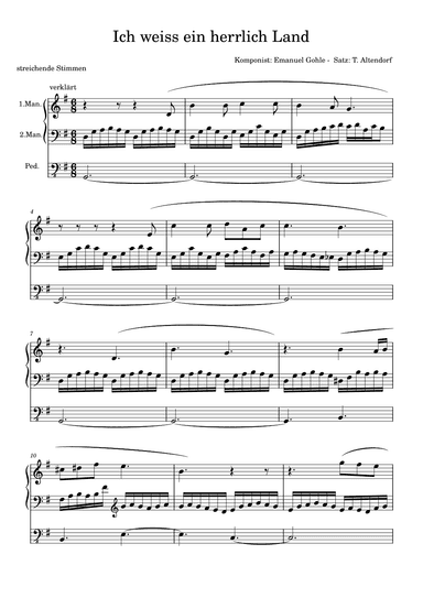 Ich weiss ein herrlich Land (arr. T. Altendorf)