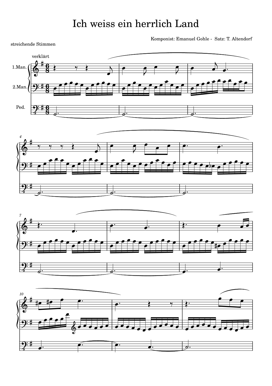 Ich weiss ein herrlich Land (arr. T. Altendorf)