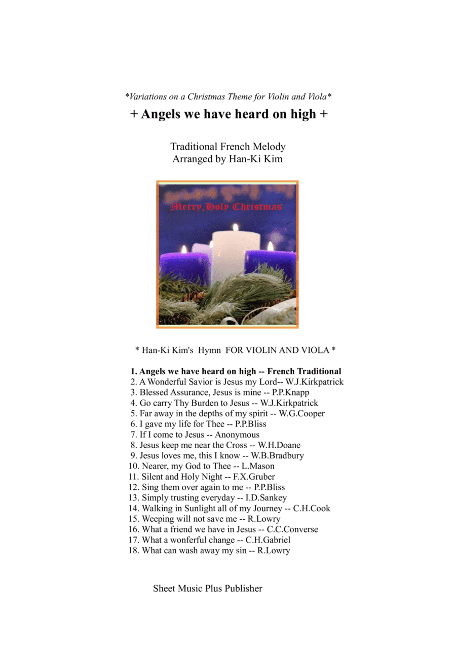 Angels we have heard on high (For Violin and Viola) (arr. Han-Ki Kim)