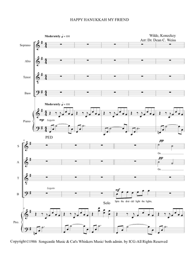 Happy Hanukkah, My Friend (the Hanukkah Song) (arr. DCW Productions)
