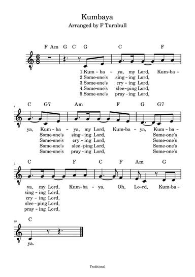 Kumbaya (arr. F Turnbull)