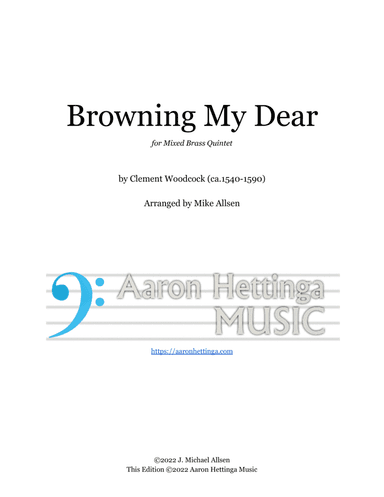 Browning My Dear - for Brass Quintet (arr. Mike Allsen)