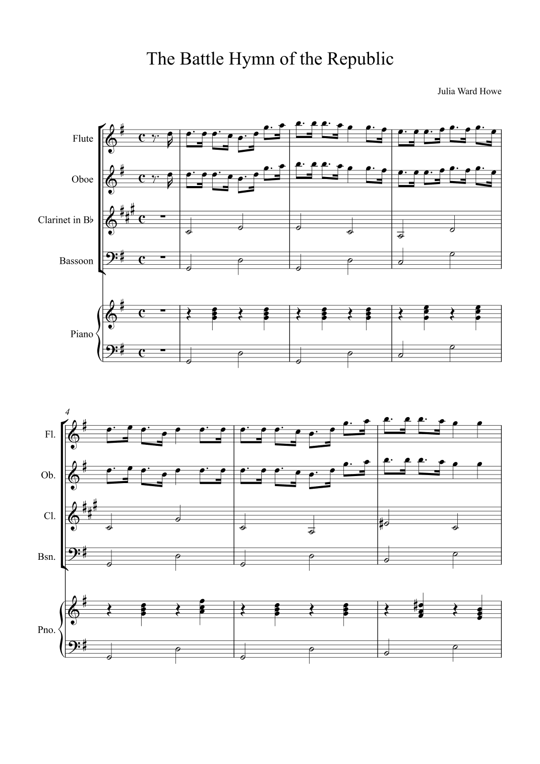 The Battle Hymn of the Republic (arr. Alex Nunes Rodrigues)