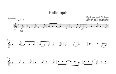 Hallelujah (arr. P. R. Frederick)