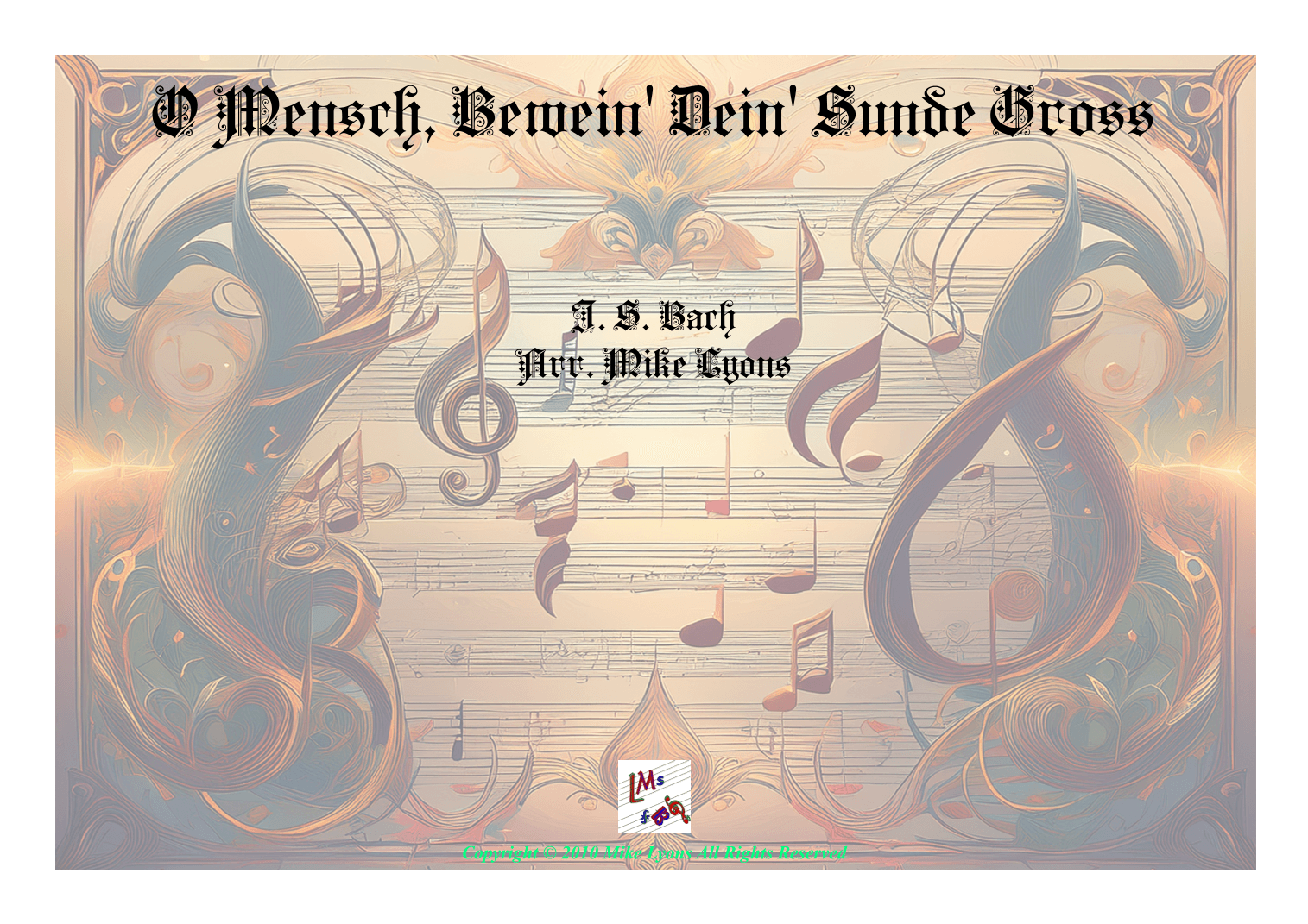 Clarinet Quintet -  O Mensch Bewein Den Sünde Gross (arr. Mike Lyons)