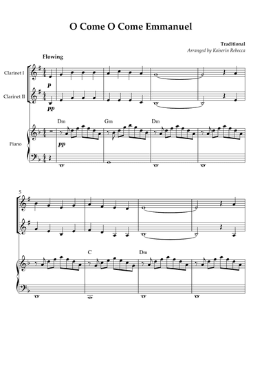 O Come O Come Emmanuel (arr. Kaiserin Rebecca)