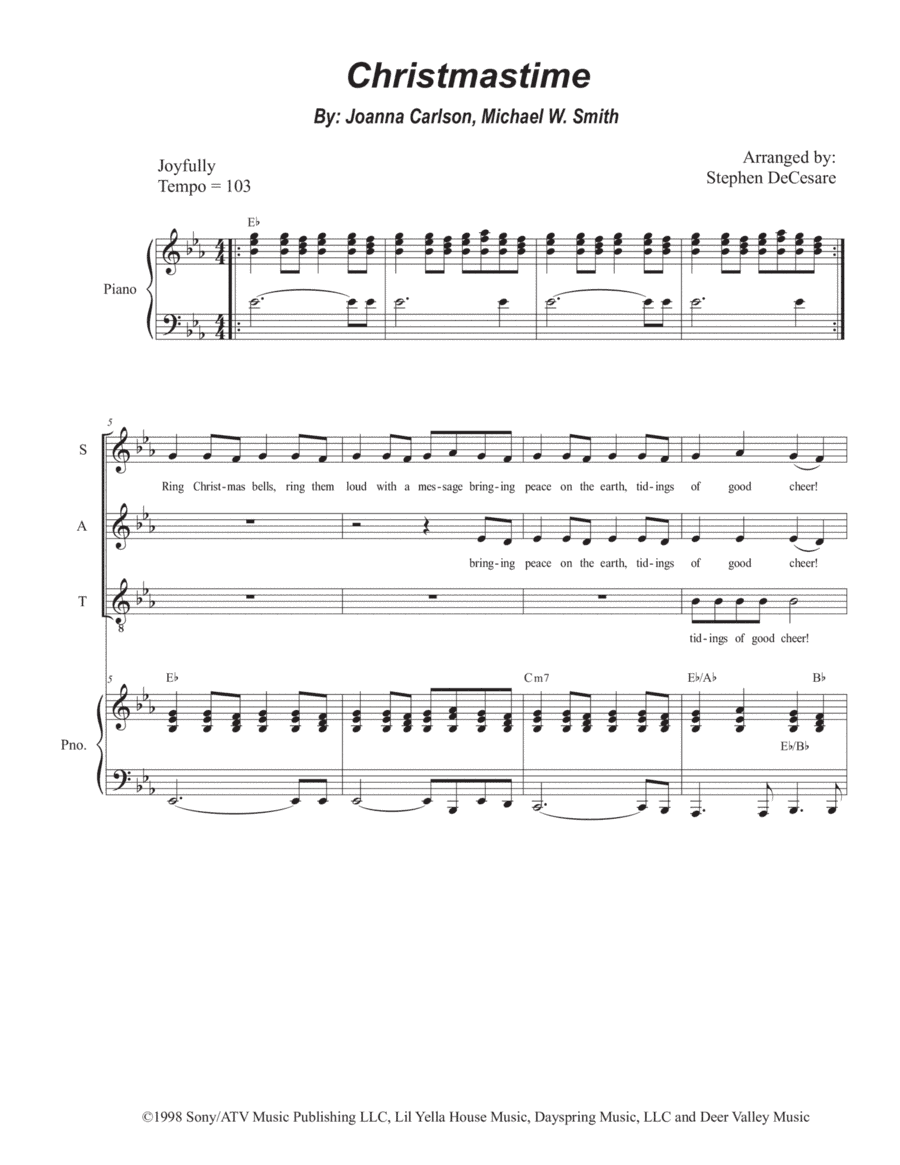 Christmastime (arr. Stephen DeCesare)