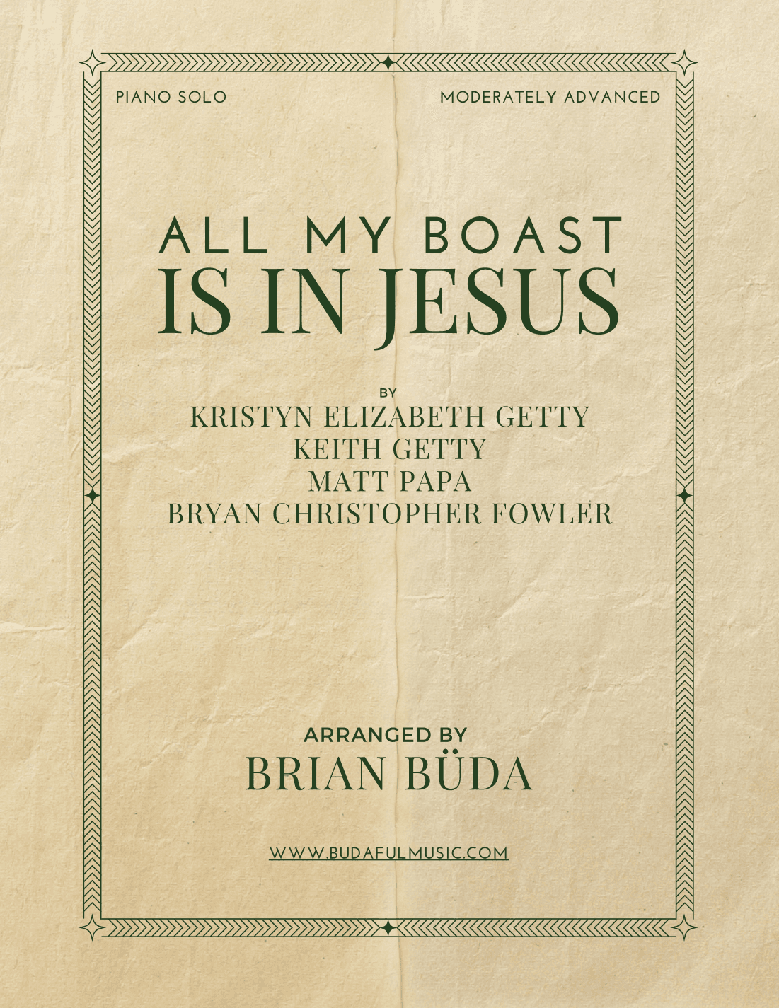 All My Boast Is In Jesus (arr. Brian Buda)
