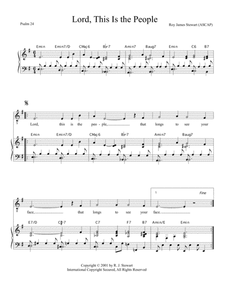 Lord, This Is the People (Psalm 24)