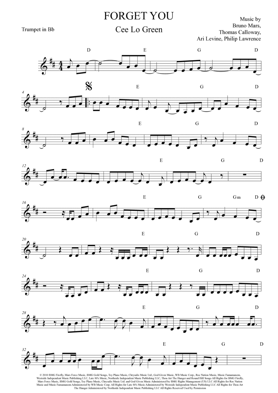 Forget You (arr. Anderson Quevedo)