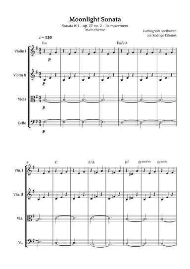Moonlight Sonata (arr. Rodrigo Faleiros)