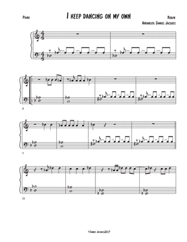Dancing On My Own (arr. Samuel Jacques)
