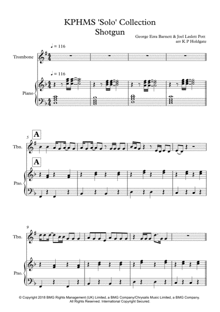Shotgun (arr. Kevin P Holdgate)