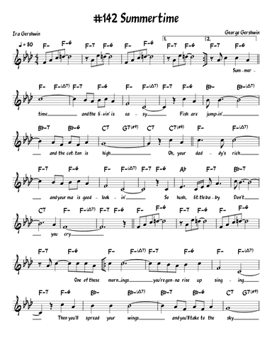 Summertime (arr. John Fries)