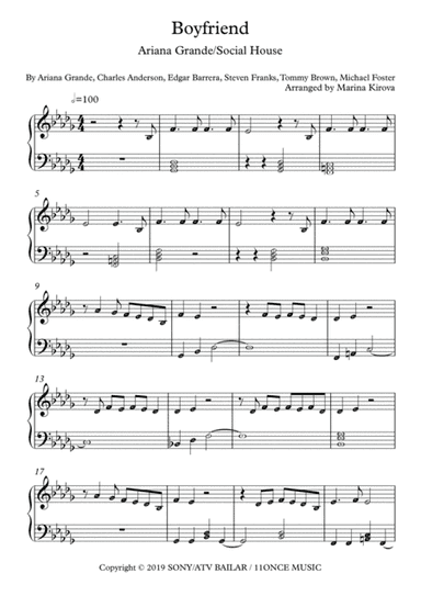 Boyfriend (arr. Marina Kirova)