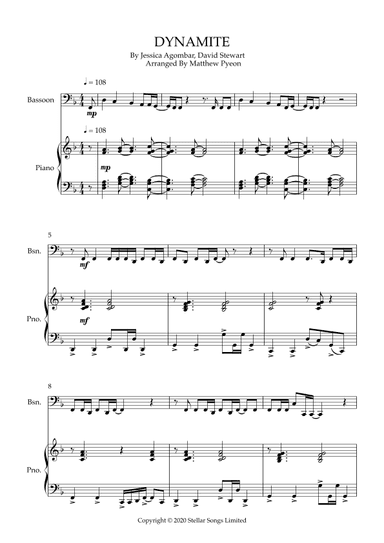 Dynamite (arr. Matthew pyeon)