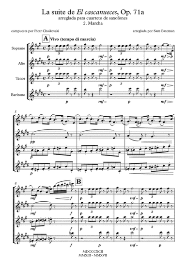 La suite de El cascanueces - 2. Marcha (arr. Sam Bateman)