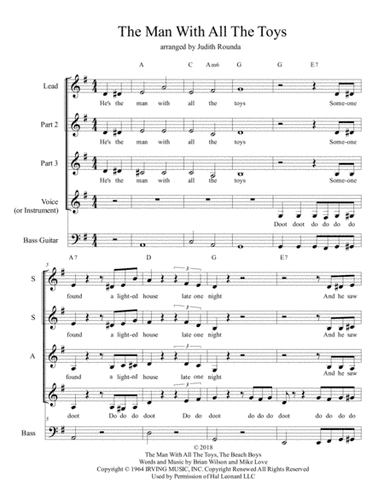 Man With All The Toys, The (arr. Judith Rounda)