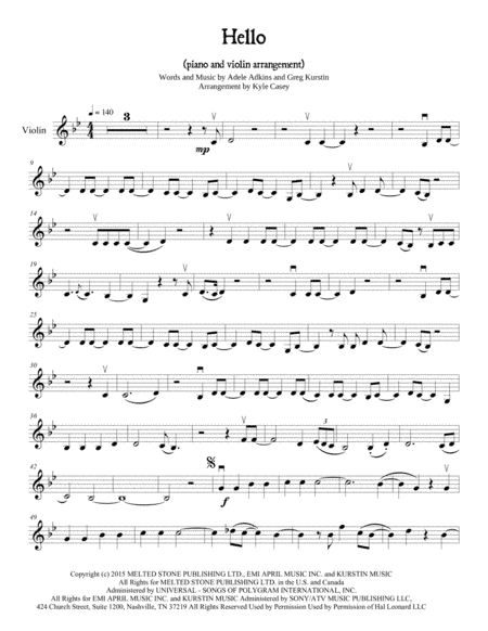 Hello (arr. Kyle Casey)