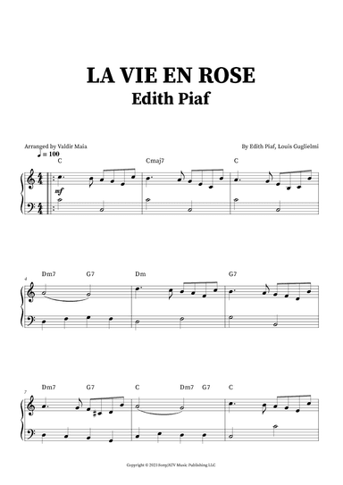 La Vie En Rose (arr. Valdir Maia)