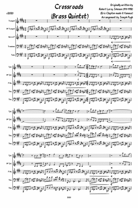 Cross Road Blues (crossroads) (arr. Joseph Pugh)
