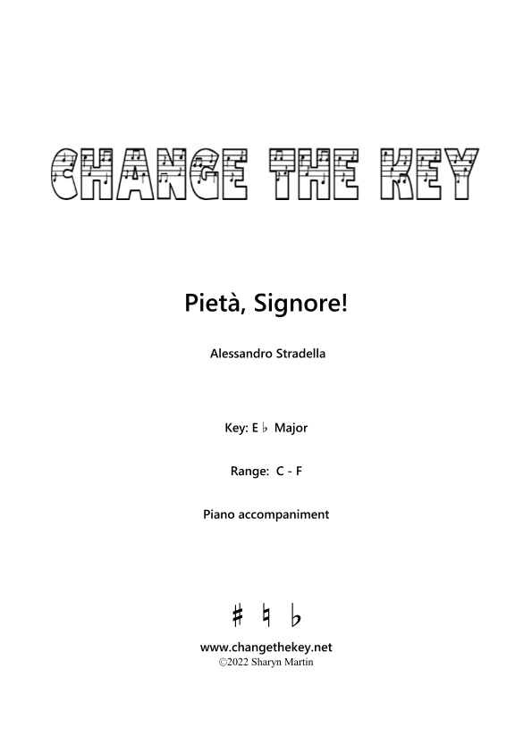 Pieta, Signore! Eb Major (arr. S. Martin)