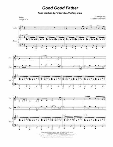 Good Good Father (arr. Stephen DeCesare)