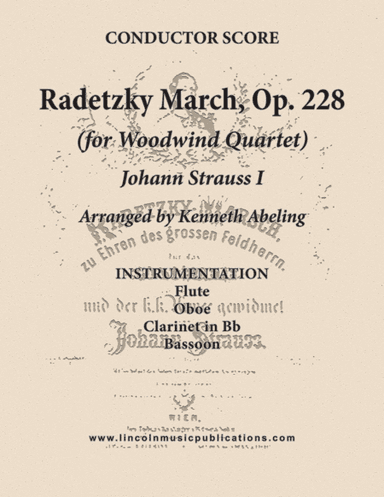 Radetzky March (for Woodwind Quartet) (arr. Kenneth Abeling)
