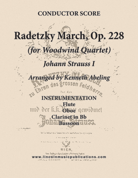 Radetzky March (for Woodwind Quartet) (arr. Kenneth Abeling)