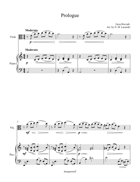 Prologue (arr. Nick Lacanski)