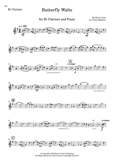 Butterfly Waltz (arr. César Madeira)