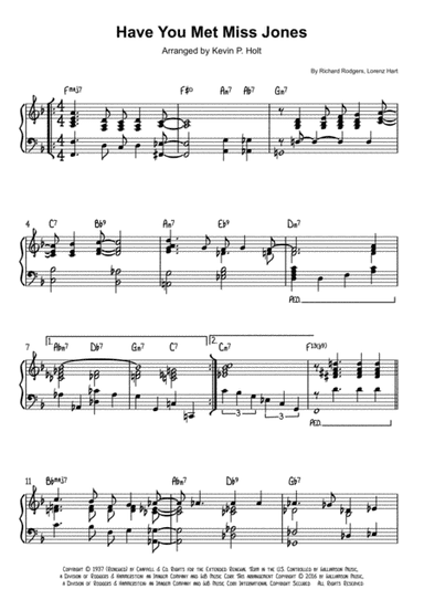 Have You Met Miss Jones? (arr. Kevin P. Holt)