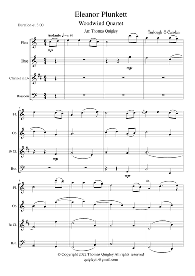 Eleanor Plunkett (arr. Thomas Quigley)