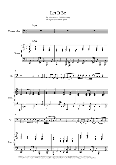 Let It Be (arr. Matthew pyeon)
