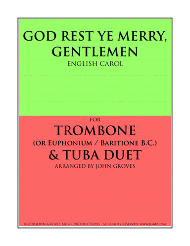 God Rest Ye Merry, Gentlemen - Trombone & Tuba Duet (arr. John Groves)
