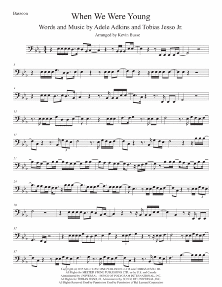 When We Were Young (arr. Kevin Busse)