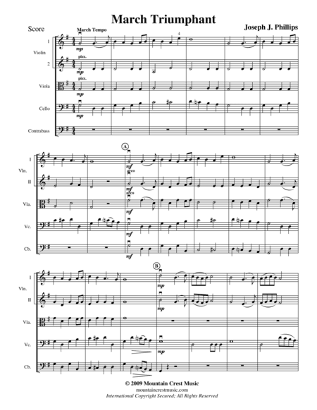 March Triumphant-score