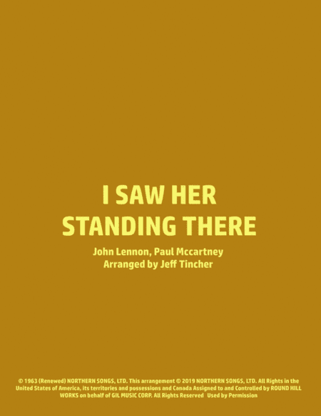 I Saw Her Standing There (arr. Jeff Tincher)