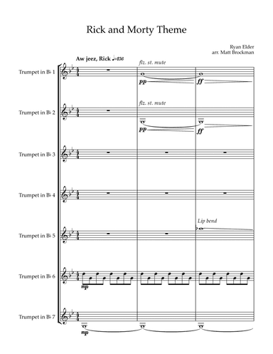 Rick And Morty (arr. Matt Brockman)