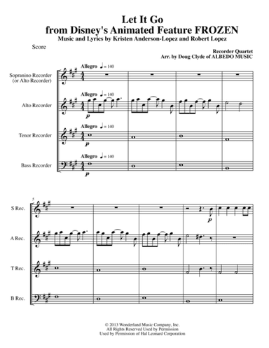 Let It Go (from Frozen) (arr. Doug Clyde)
